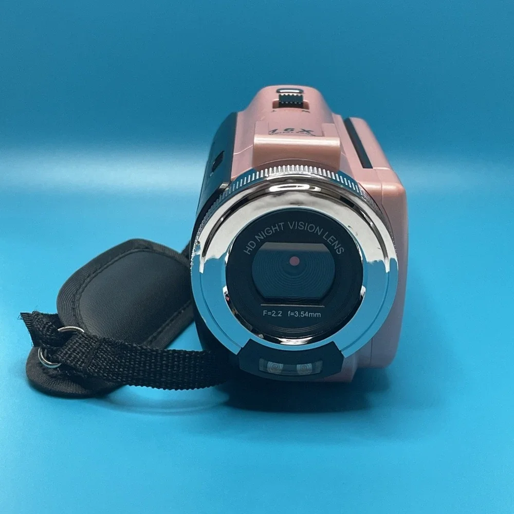 Vivitar PopCam Digital Camcorder Pink 48MP 16x Zoom 1080p 3